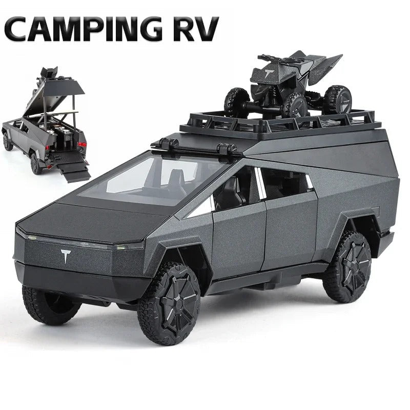 1:32 Tesla Cybertruck RV Diecast Model Car - FunCarScale