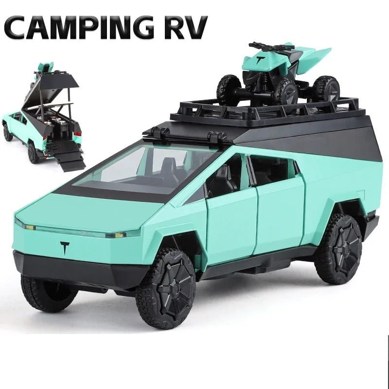 1:32 Tesla Cybertruck RV Diecast Model Car - FunCarScale