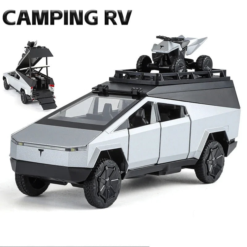 1:32 Tesla Cybertruck RV Diecast Model Car - FunCarScale