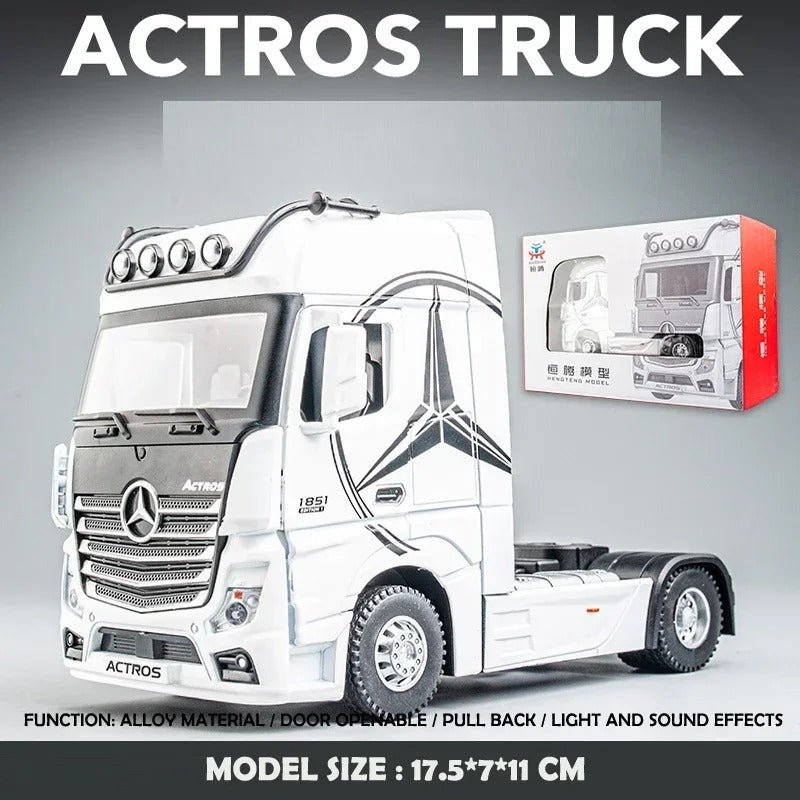 1:36 Mercedes - Benz Actros Diecast Truck Head Model - FunCarScale