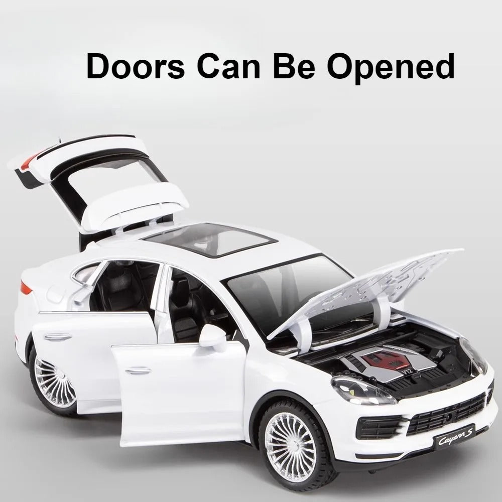 1:24 Porsche Cayenne Diecast SUV Model with Sound & Lights image 9