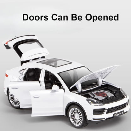 1:24 Porsche Cayenne Diecast SUV Model with Sound & Lights image 9