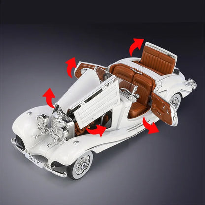 1:24 Mercedes-Benz 500K Diecast Model Car with Sound & Lights image 14