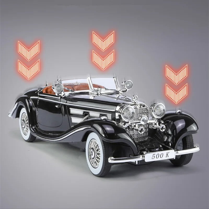 1:24 Mercedes-Benz 500K Diecast Model Car with Sound & Lights image 16