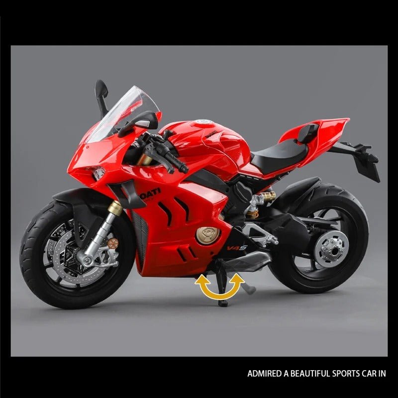 1/9 Ducati Panigale V4S Alloy Diecast Motorcycle Model with Light - FunCarScale
