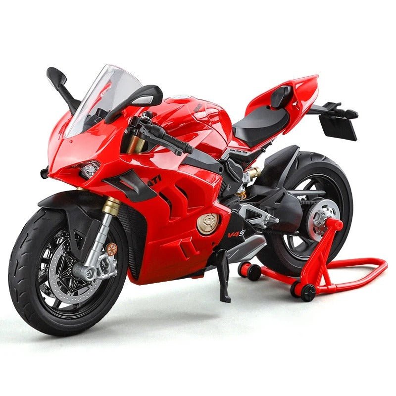 1/9 Ducati Panigale V4S Alloy Diecast Motorcycle Model with Light - FunCarScale