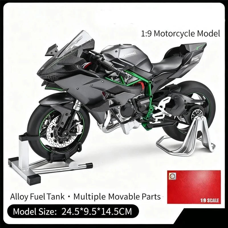 Kawasaki H2R Spray 1:9 Diecast Motorcycle Model with Sound & Lights