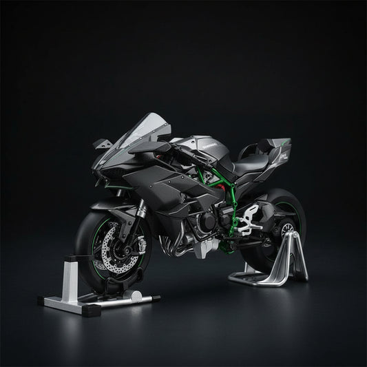 1/9 Kawasaki H2R Spray Diecast Motorcycle Model with Lights & Sound
