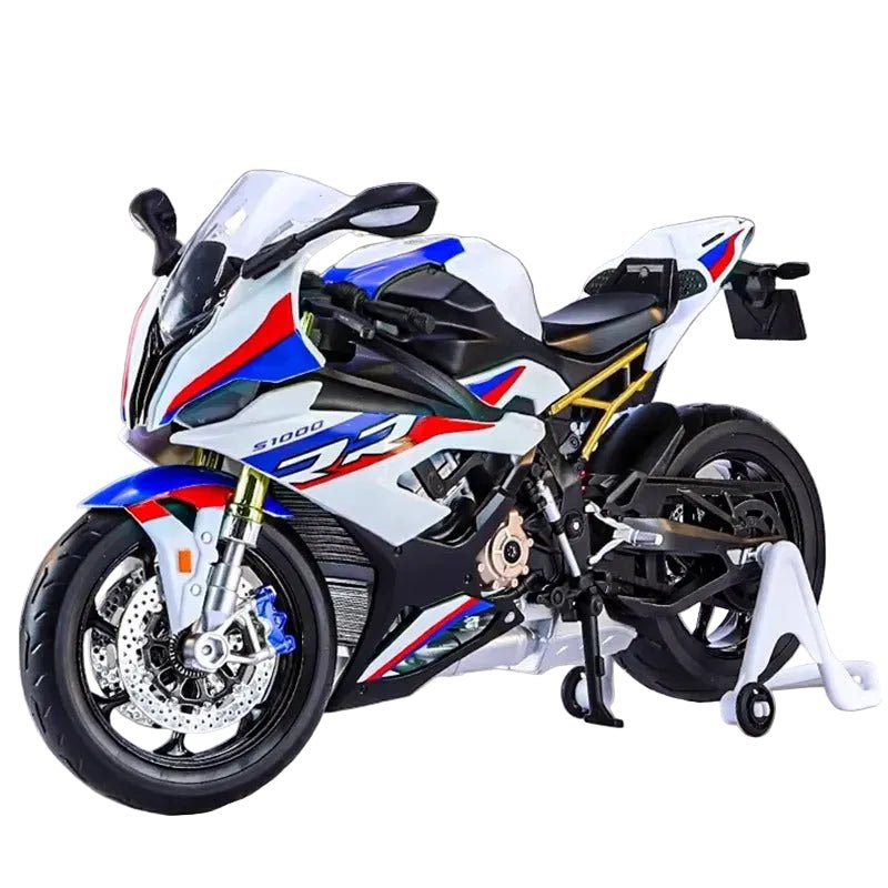 1:9 S1000RR Alloy Diecast Motorcycle Model w/ Lights - FunCarScale