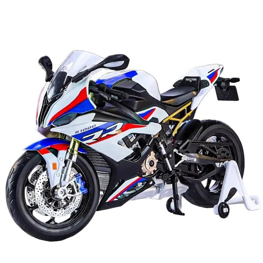 1:9 S1000RR Alloy Diecast Motorcycle Model w/ Lights - FunCarScale