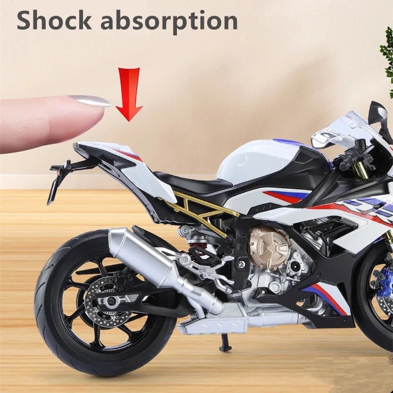1:9 S1000RR Alloy Diecast Motorcycle Model w/ Lights - FunCarScale