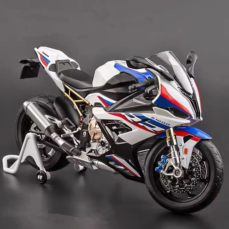 1:9 S1000RR Alloy Diecast Motorcycle Model w/ Lights - FunCarScale