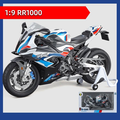 1:9 S1000RR Alloy Diecast Motorcycle Model w/ Lights - FunCarScale