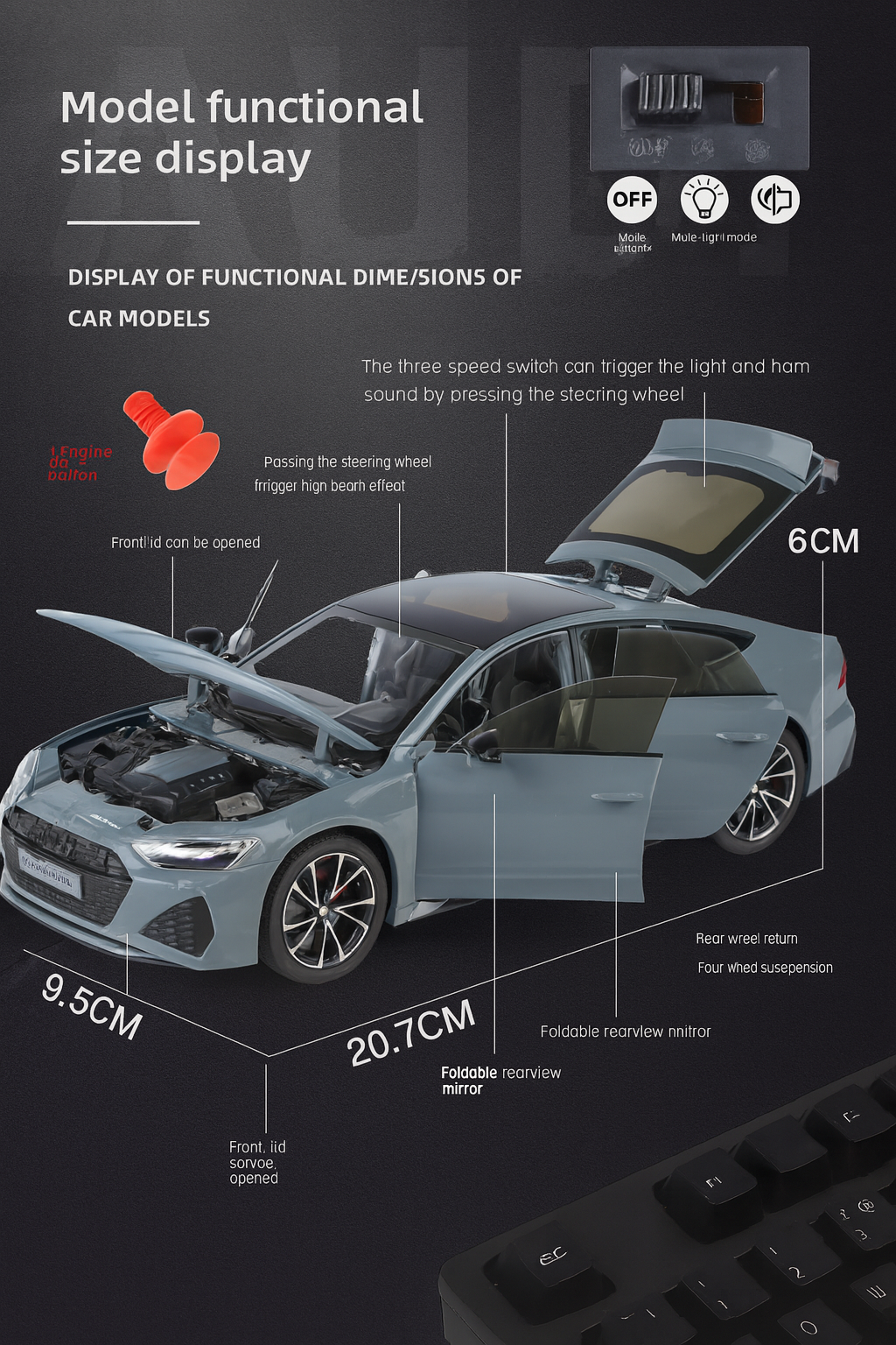1:24 RS7 Diecast Model Car