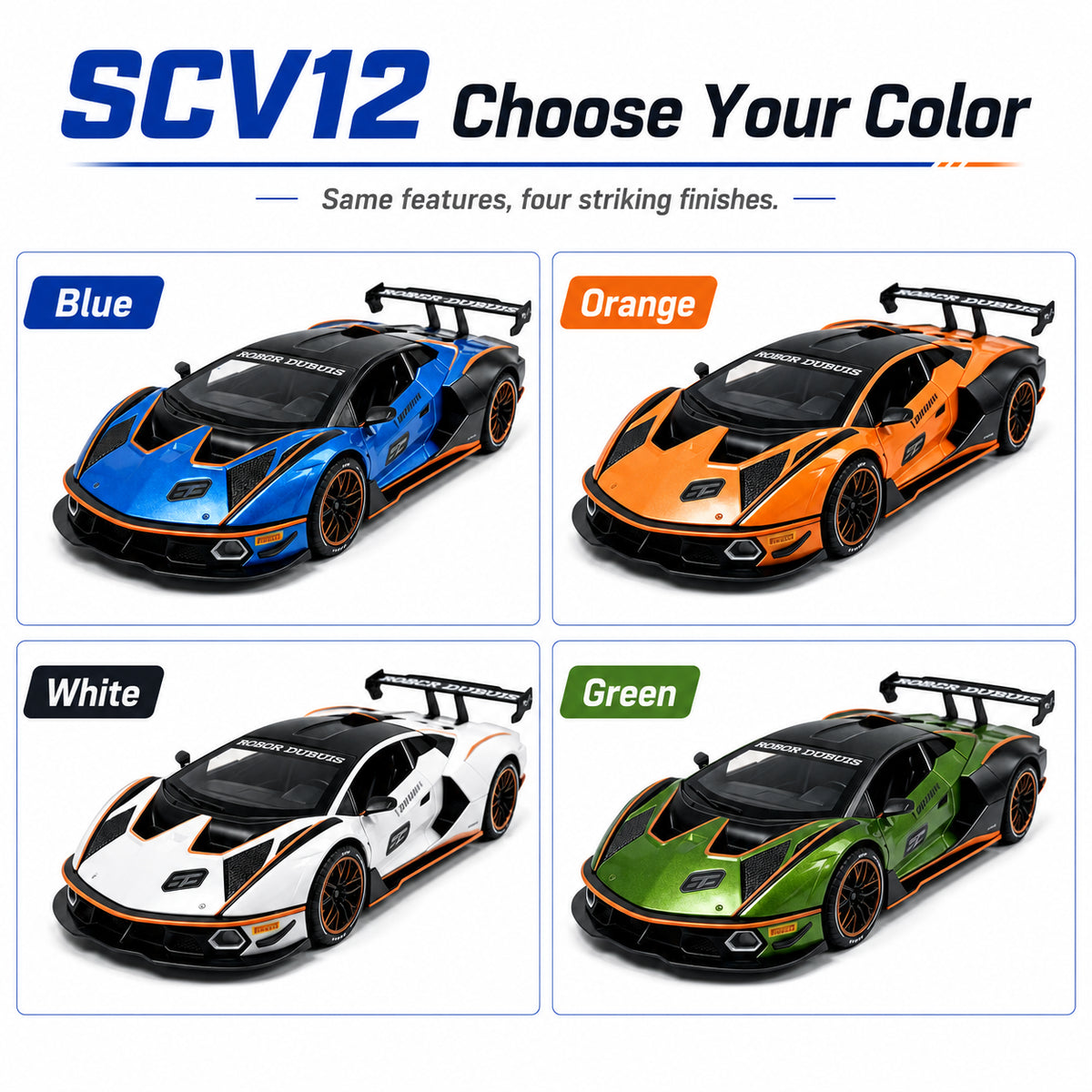 1:24 Lamborghini SCV12 Diecast Model Car - product gallery image 9