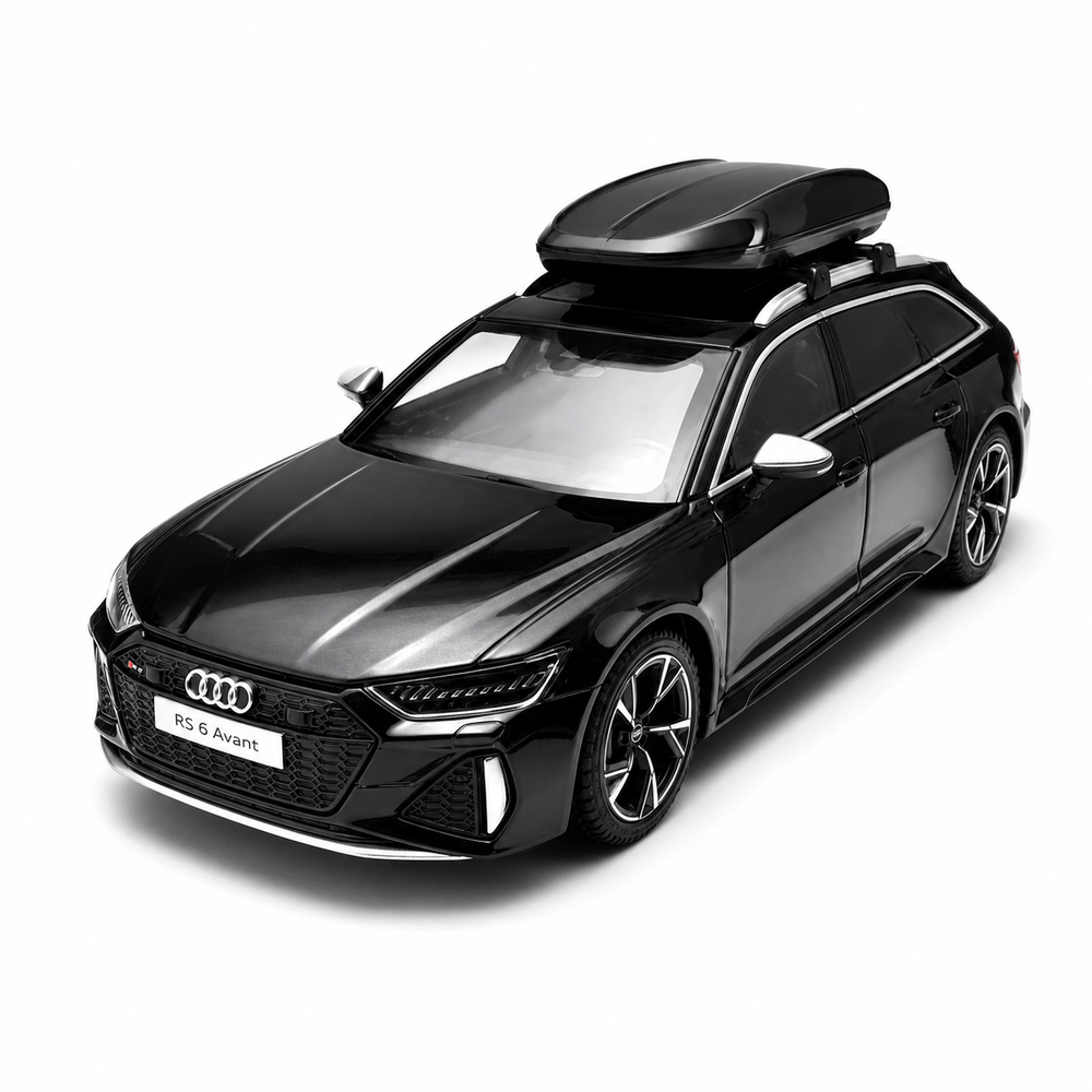 1:24 Audi RS6 Avant Alloy Diecast Model Car - Steering, Sound & Light - primary product view