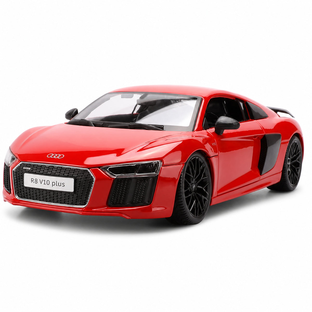 1:18 Audi R8 V10 Plus Diecast Model Car on white background