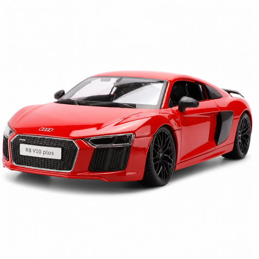 1:18 Audi R8 V10 Plus Diecast Model Car on white background