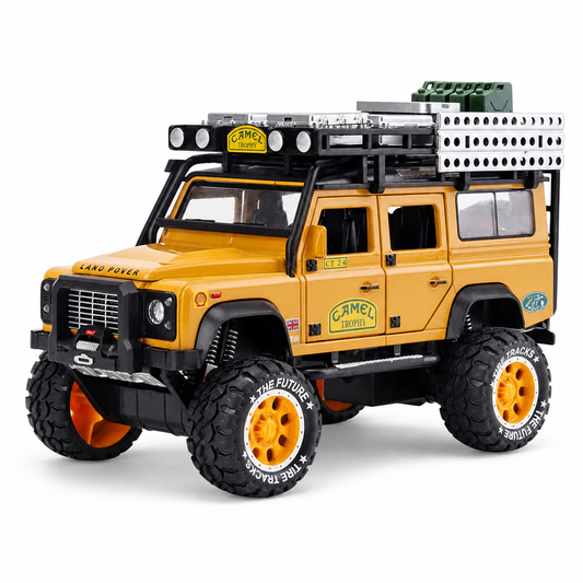 1:28 Land Rover Defender Off-Road Model with Sound & Lights on white background