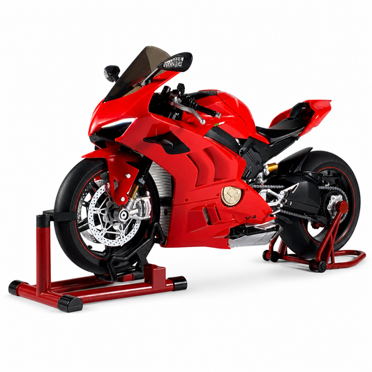 Ducati V4S 1:6 Diecast Motorcycle Model with Spray, Sound & Lights on white background