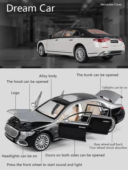 1:24 Mercedes-Maybach S680 Diecast Model - details