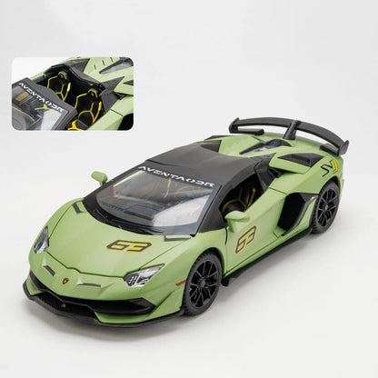 1:24 Lamborghini Aventador SVJ 63 Roadster Diecast Model - Green