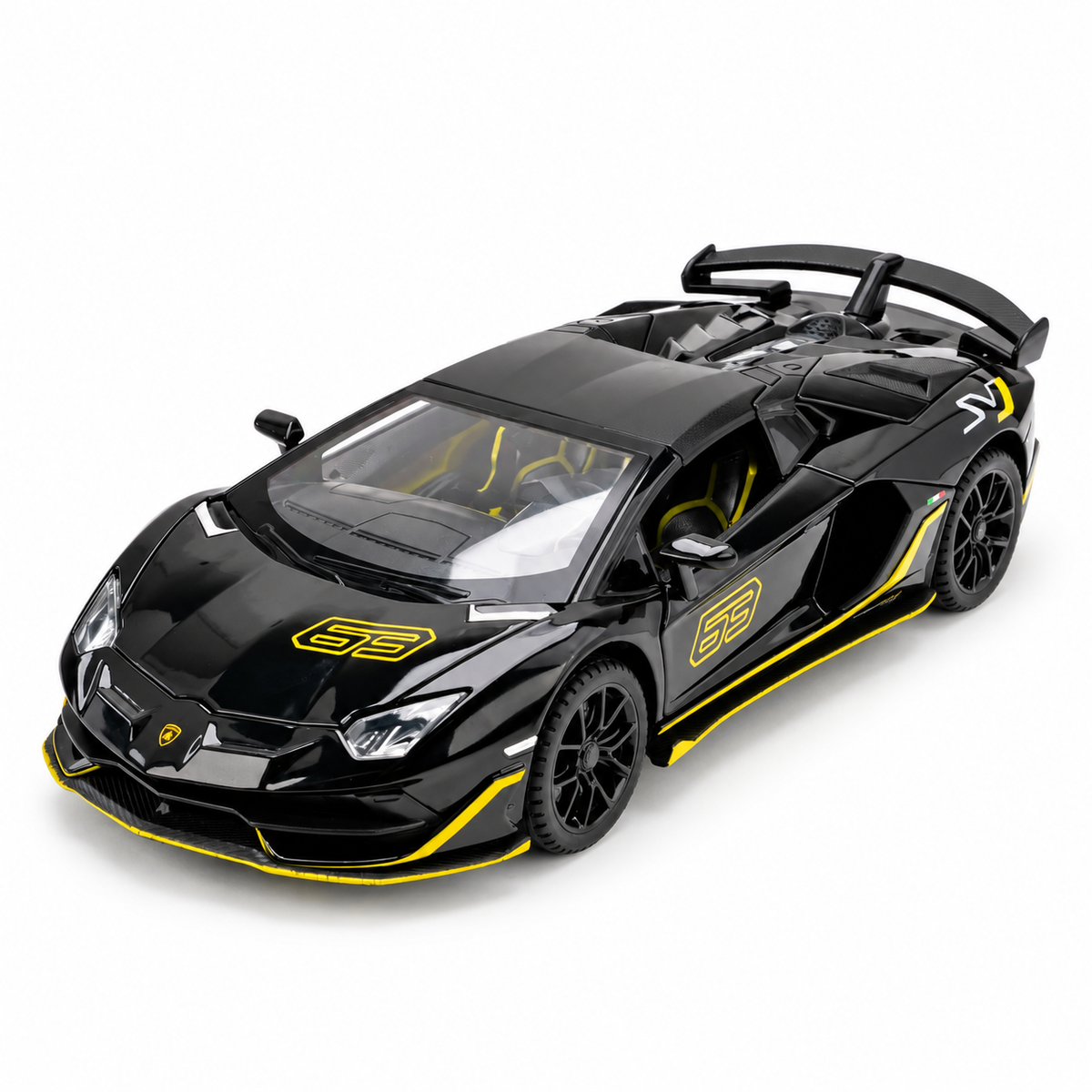 1:24 Lamborghini Aventador SVJ 63 Roadster Diecast Model on white background