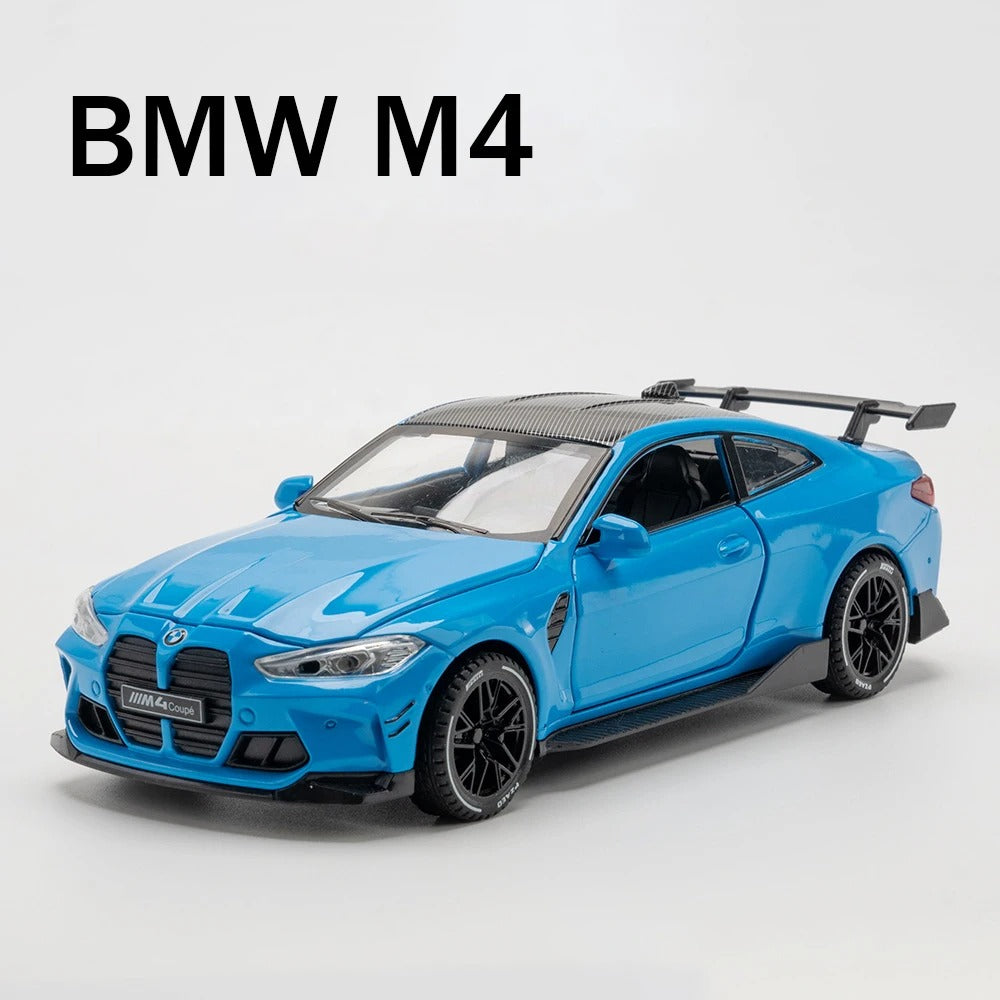 1:32 BMW M4 – Road & Safety Car Editions Diecast Model - Blue
