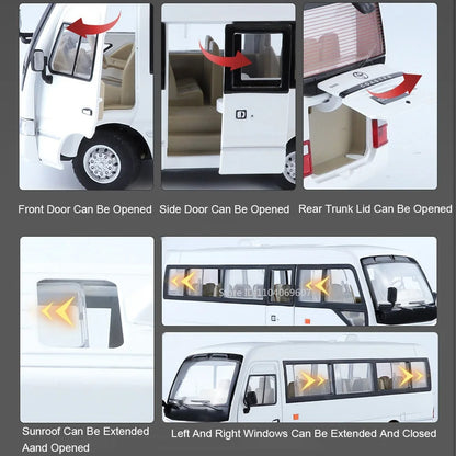 1:24 Toyota Coaster Diecast Model - details