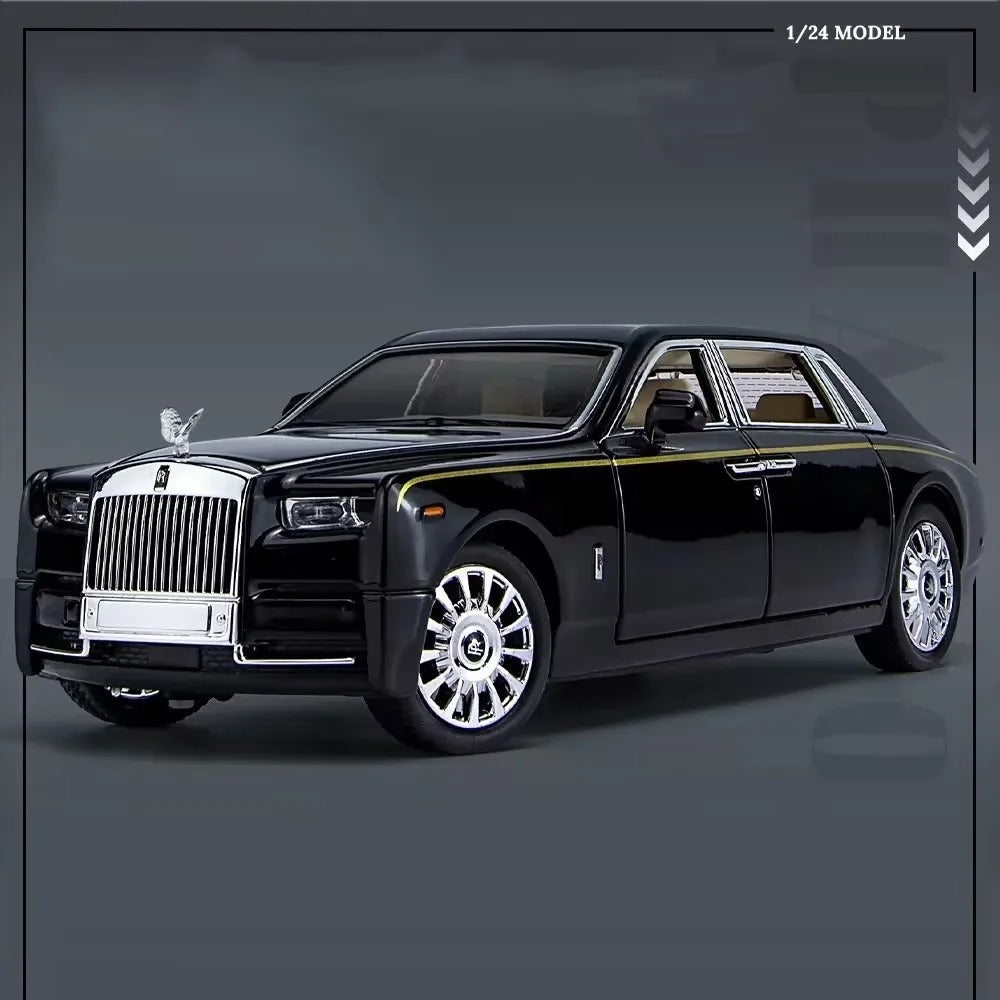 1:24 Rolls-Royce Phantom Modified Diecast Model - Black
