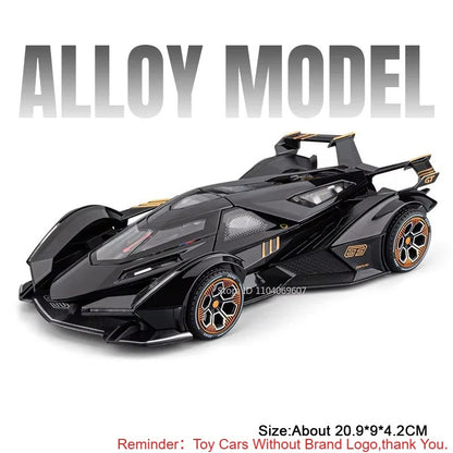 1:24 Lamborghini V12 Vision GT Diecast Model - Black