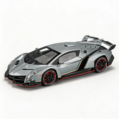 1:24 Lamborghini Veneno Diecast Model - Silver