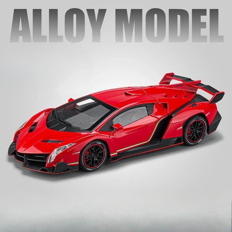 1:24 Lamborghini Veneno Diecast Model - Red