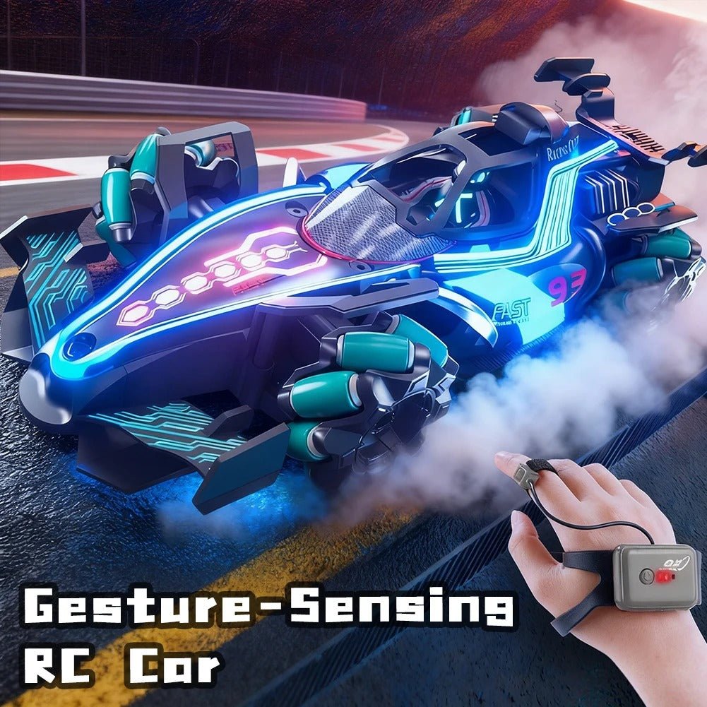 Gesture - Control RC Drift Car w/ Sensor Watch, Spray Mist, 2.4GHz - FunCarScale