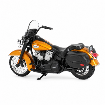 1:18 Harley Davidson 2023 Heritage Classic Diecast Motorcycle Model on white background