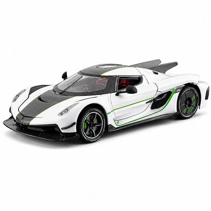 1:24 Koenigsegg Jesko Absolut Model with Sound & Lights on white background