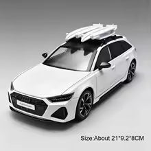 1:24 Audi RS6 Avant Alloy Diecast Model Car - Steering, Sound & Light