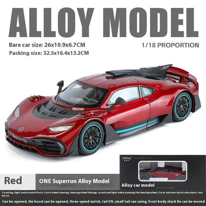 1:18 Mercedes-AMG ONE Diecast Model Car with Sound & Light