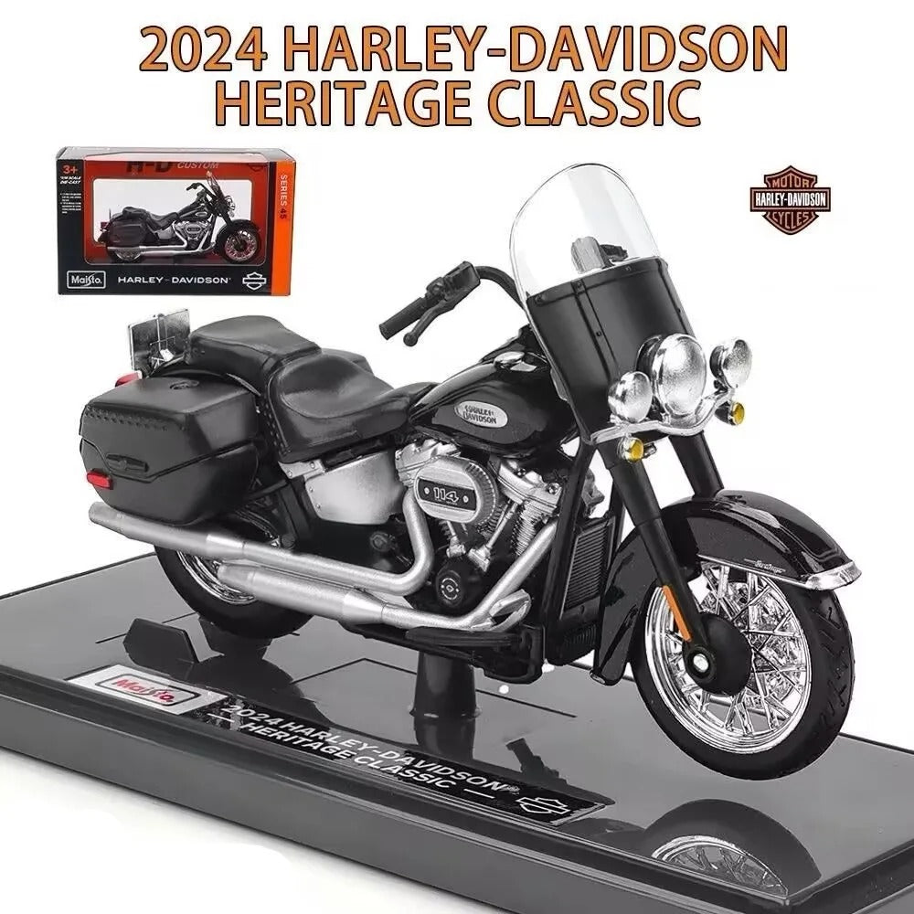 1:18 Harley Davidson 2023 Heritage Classic Diecast Motorcycle Model