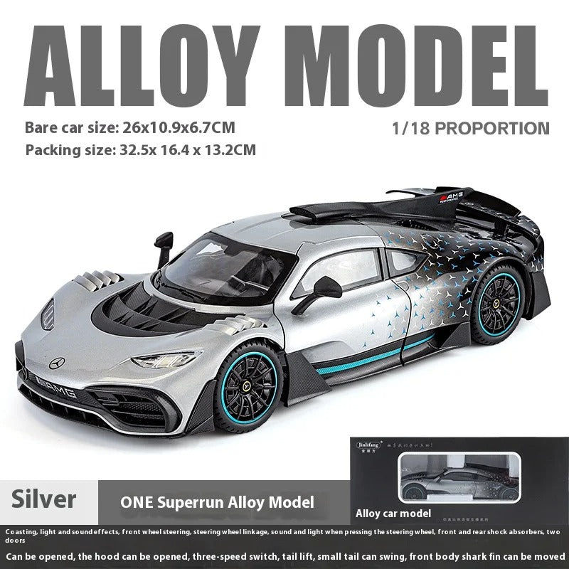 1:18 Mercedes-AMG ONE Diecast Model Car with Sound & Light