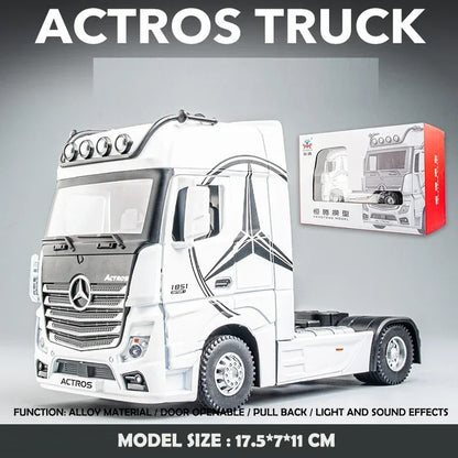 1:36 Mercedes-Benz Actros Diecast Truck Head Model