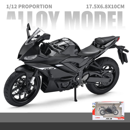 1:12 Yamaha YZF-R3  Diecast Alloy Motorcycle (Light & Sound)