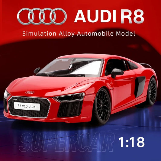 1:18 Audi R8 V10 Plus Diecast Model Car image 1