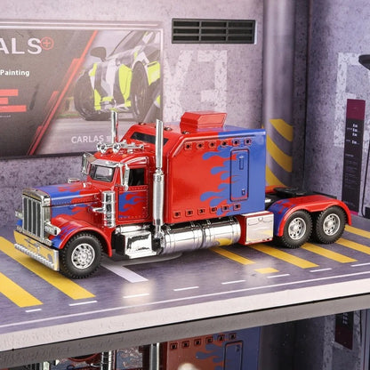 1:24 Peterbilt 389 Diecast Alloy Truck – Lights, Sound & Pull-Back Action
