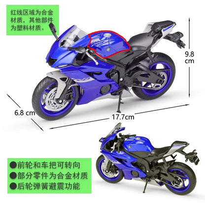 1/12 Yamaha YZF-R6 Diecast Motorcycle Model Toy