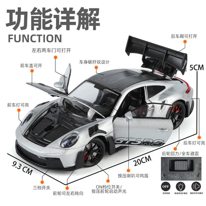 1:24 Porsche 911 GT3 RS Diecast Model Car image 2