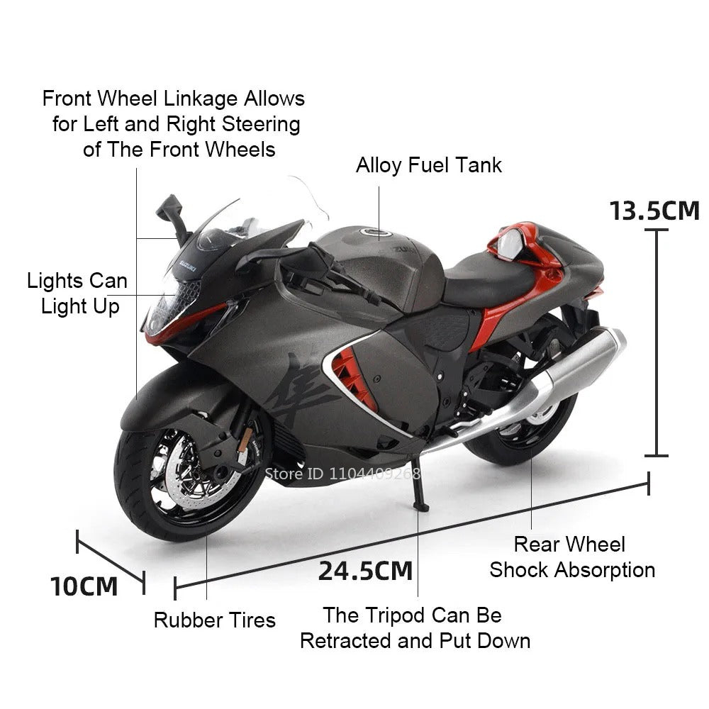 1:9 Suzuki Hayabusa Alloy Scale Model