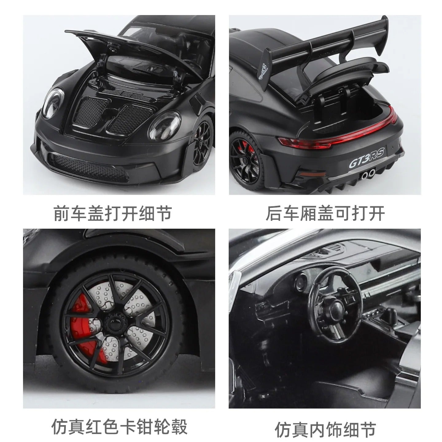 1:24 Porsche 911 GT3 RS Diecast Model Car image 3
