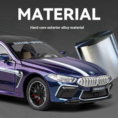 1:24 BMW M8 MH8 Diecast Supercar with Lights & Sound