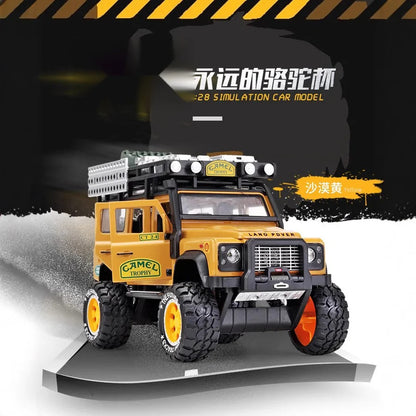 1:28 Land Rover Defender Diecast Model Car with Sound & Lights image 3